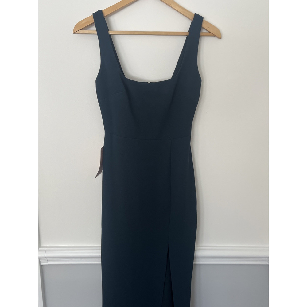 NWT Unaltered BHLDN Adena Dark Green Maxi Dress - Picture 3 of 14
